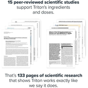 LEGION Triton Fish Oil Capsules - Triple Strength Omega 3 Essential Fatty Acids 2400Mg EPA & DHA per Serving, 30 Servings.