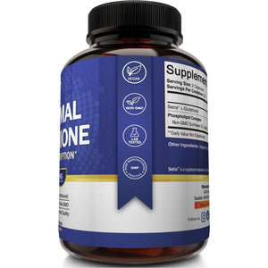 Nutriflair Liposomal Glutathione Supplement Setria® 700Mg - Pure Reduced, Stable Form L-Glutathione Reductase (GSH) 60 Capsules