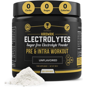 HRDWRK - Electrolytes Powder Keto Hydration Sugar Free with Magnesium, Potassium and Sodium - 100 Servings