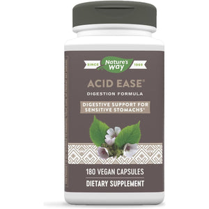 Nature'S Way Acid-Ease Digestion Formula, Digestive Support Supplement for Sensitive Stomachs*, 180 Vegan Capsules
