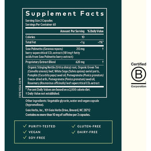 Gaia Herbs Prostate Health - Supports Prostate Health and Function for Men - 120 Capsules