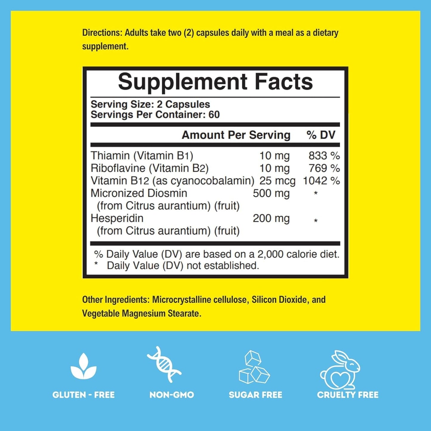 Arymar Diosmin plus 500, Circulatory System Support (60 Capsules)