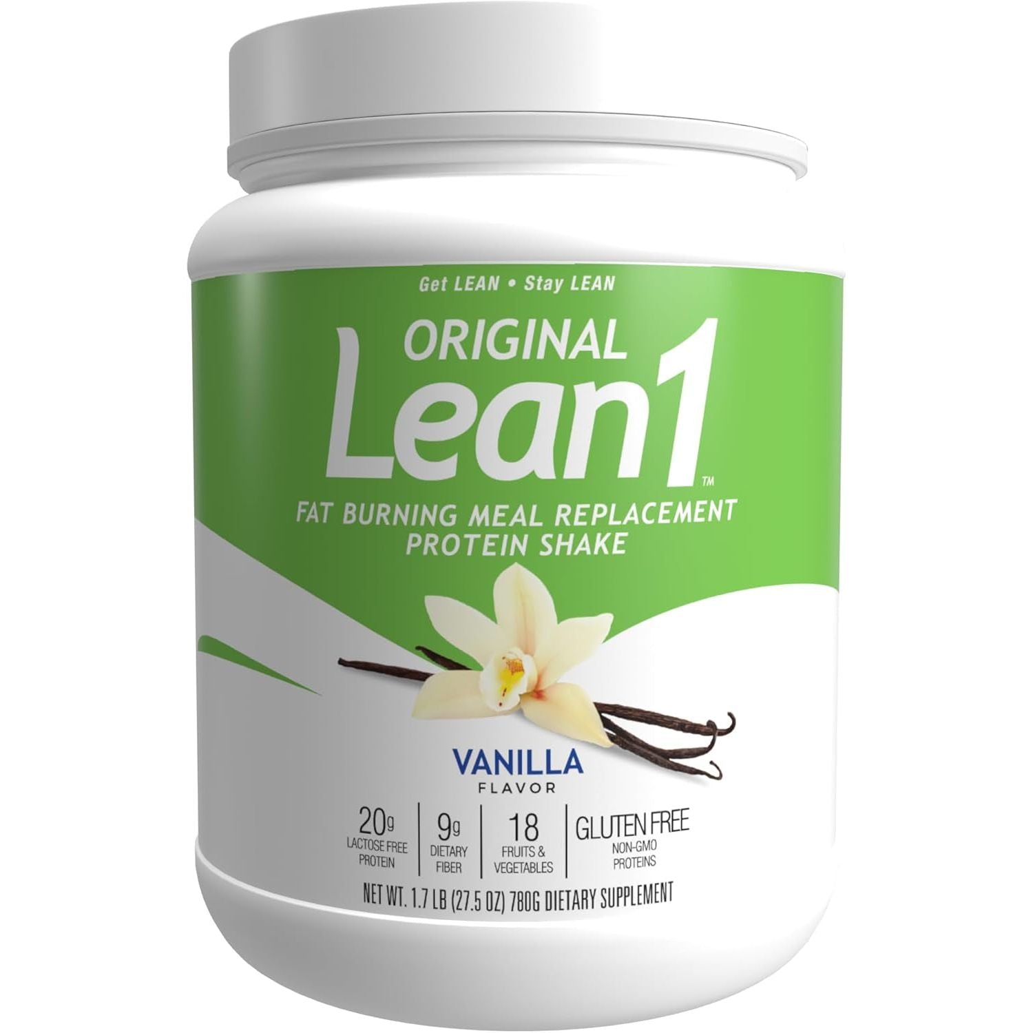 Original Lean1, Meal Replacement Shake, Vanilla Flavor