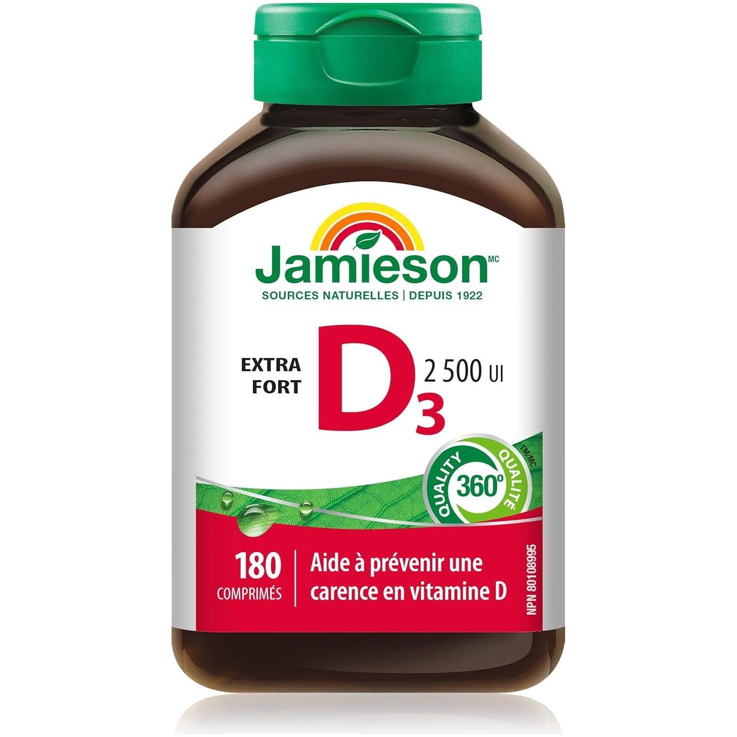 Jamieson Vitamin D Support Formula 180 Tablets.