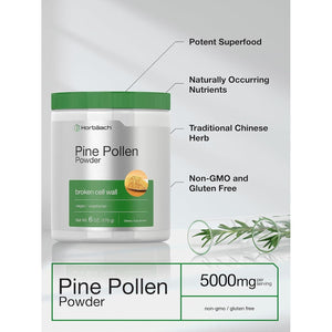 Horbäach Pine Pollen Powder | 6 Ounce | Nature'S Superfood