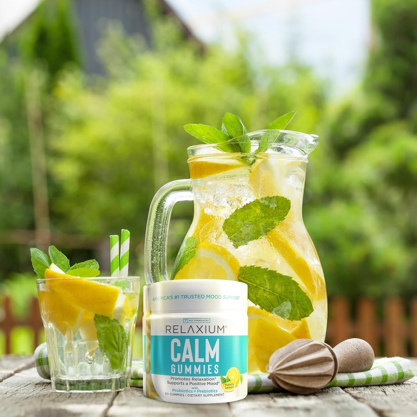 Relaxium Calm Gummy, Developed in the U.S.A., with Vitamin B6, Magnesium, and L-Theanine, 60 Gummies