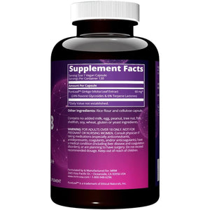 MRM Nutrition Ginkgo B 60Mg | Gluten-Free + Vegan | 120 Servings