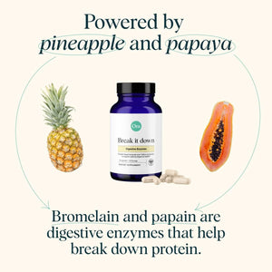 Ora Organic Multi-Enzyme Supplement for Digestion with Probiotics for Gut Health, Bloating, Constipation and Gas Relief - 30 Capsules