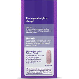 Natrol Advanced Sleep Melatonin + 5HTP, 6Mg, Calming Sleep Aid 60 Tablets 60-Day Supply