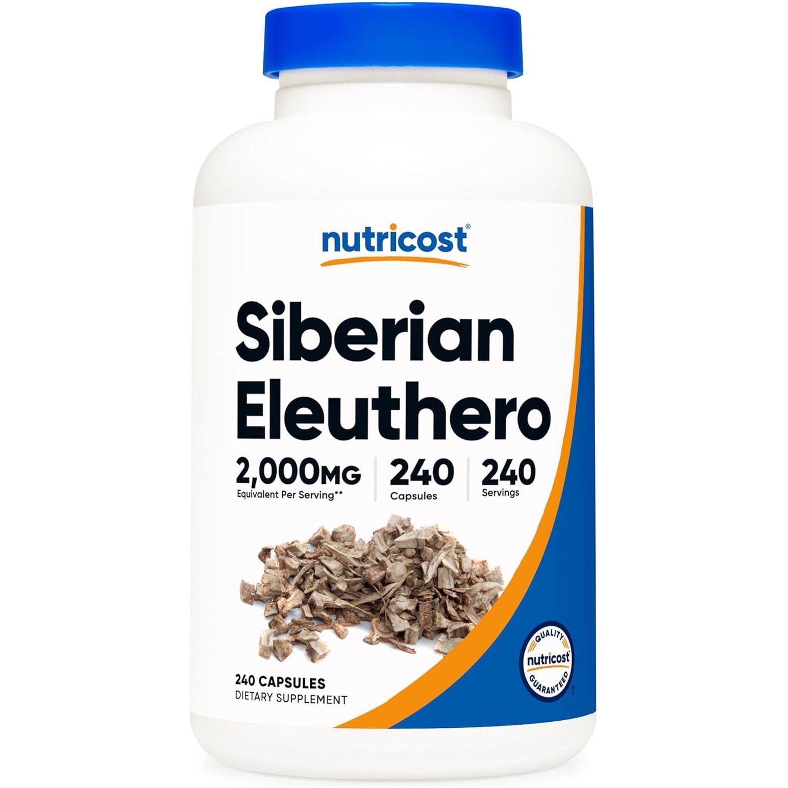 Nutricost Siberian Eleuthero 500Mg, 240 Capsules - Eleutherococcus Senticosus