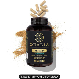 QUALIA MIND (Caffeine Free) | the Ultimate Blend for Brain Health | Maintain Drive & Productivity