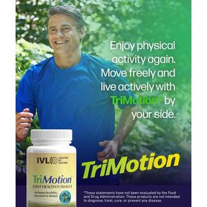 IVL Trimotion Joint Health Formula - Premium Relief for Joint Discomfort & Stiffness, Promotes Optimal Mobility & Flexibility (60 Capsules)