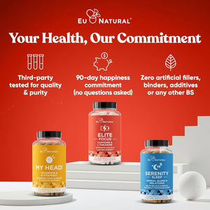 Elite Caffeine Pills with L-Theanine – Jitter-Free Focused Energy Supplements 120 Soft Capsules