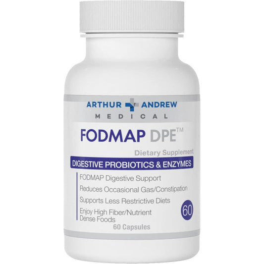 Arthur Andrew Medical - Digestive Probiotics and Enzymes, Relief for FODMAP Intolerance and Highly Fermentable Foods,60 Capsules