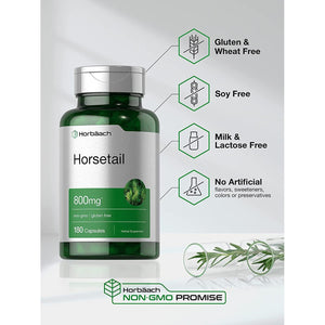 Horbäach Horsetail Herb Capsules 800Mg | 180 Count