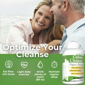 Health plus Super Colon Cleanse Original Formula 300 Capsules, 6 Cleanses