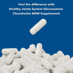 Healthy Joint System Glucosamine Chondroitin MSM Supplement for Joint & Bone Health - 240 Capsules