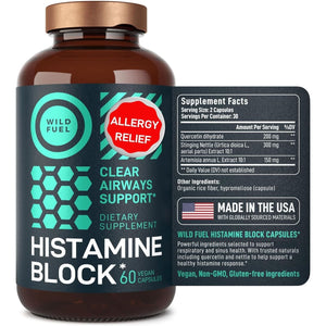 Histamine Block Flavonoids Supplements - Seasonal Allergy Balance - Histamine Blocker - 60 Caps