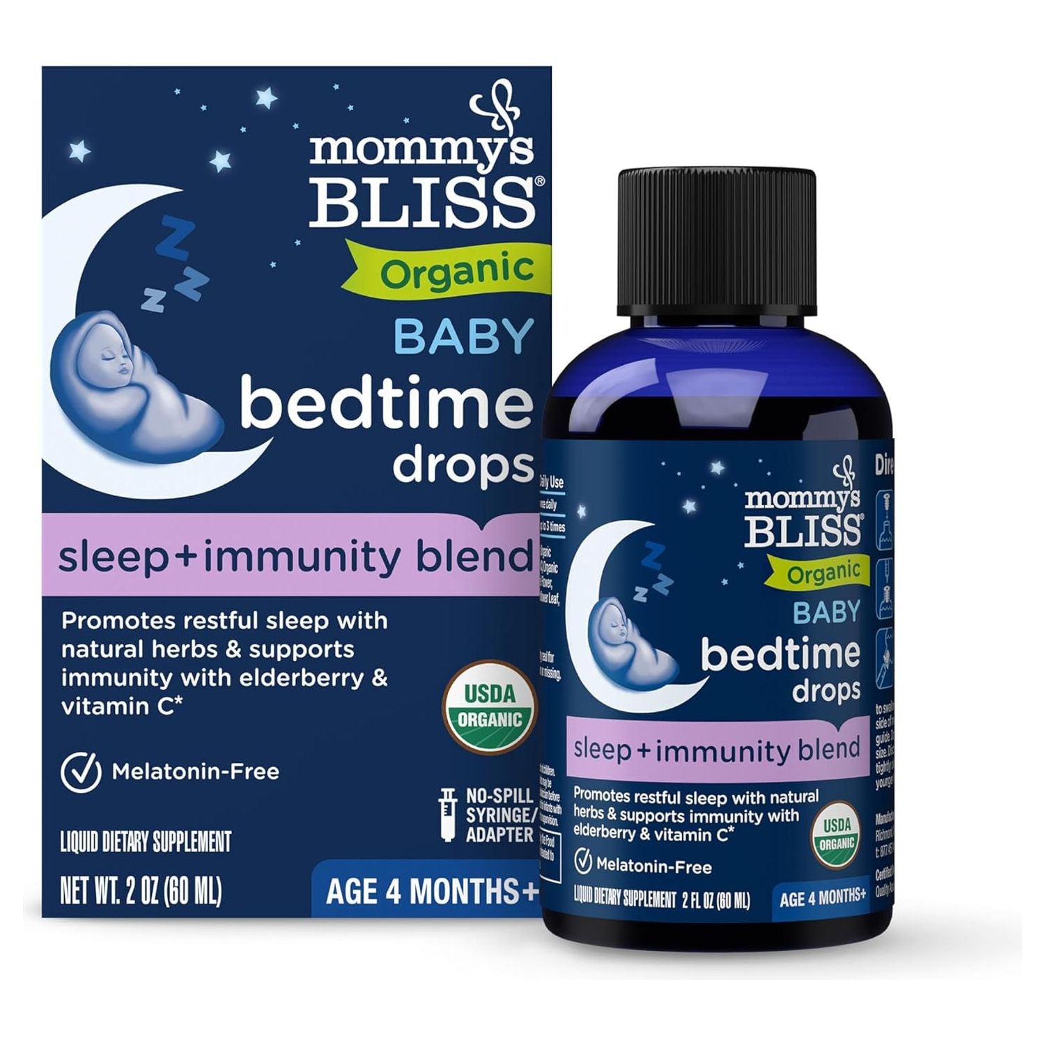Mommy'S Bliss Organic Baby Bedtime Drops - Promotes Restful Night 2 Fl Oz