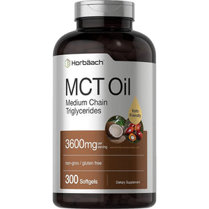 Horbäach Keto MCT Oil Capsules 3600Mg | 300 Softgels