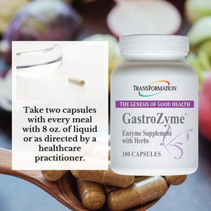 Transformation Enzymes Gastrozymedigestive Supplement, Uniquely Formulated - Soothes and Relieves Gastrointestinal Discomfort 100 Cap