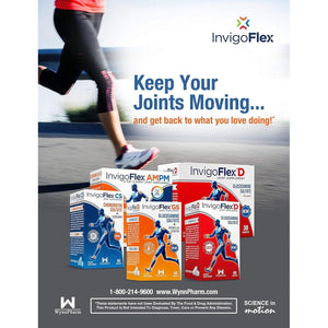 Invigoflex® CS - Chondroitin Sulfate with Turmeric Curcumin Non GMO for Knee, Hand, Back & Hip Premium Joint Supplement
