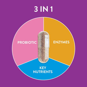 FRISKA Nightly Reboot Enzyme and Probiotics Supplement 30 Capsules