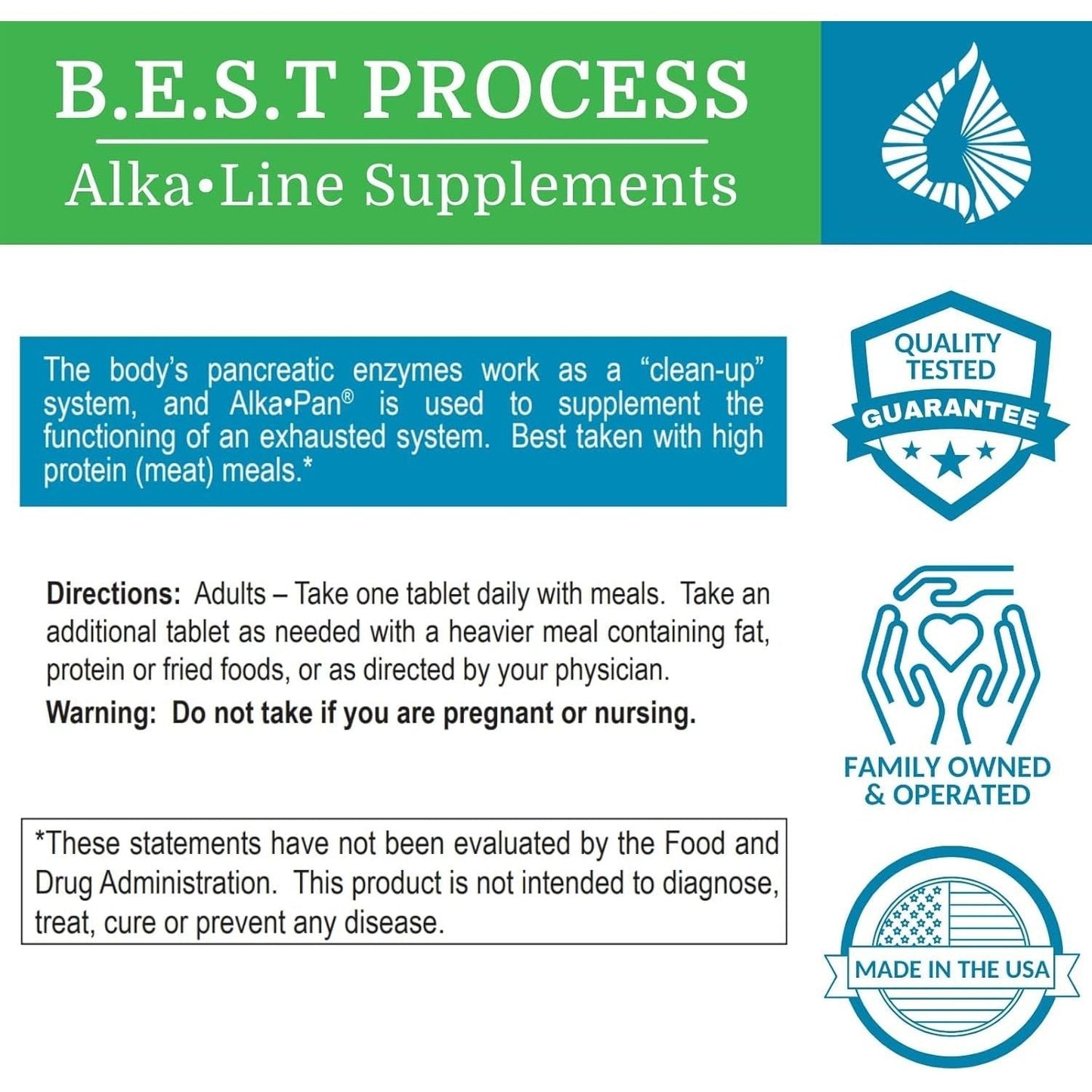 Alka•Pan Best Process Alkaline — Pancreatic Enzymes with Antioxidant-Rich Superfoods & Digestive Herbs