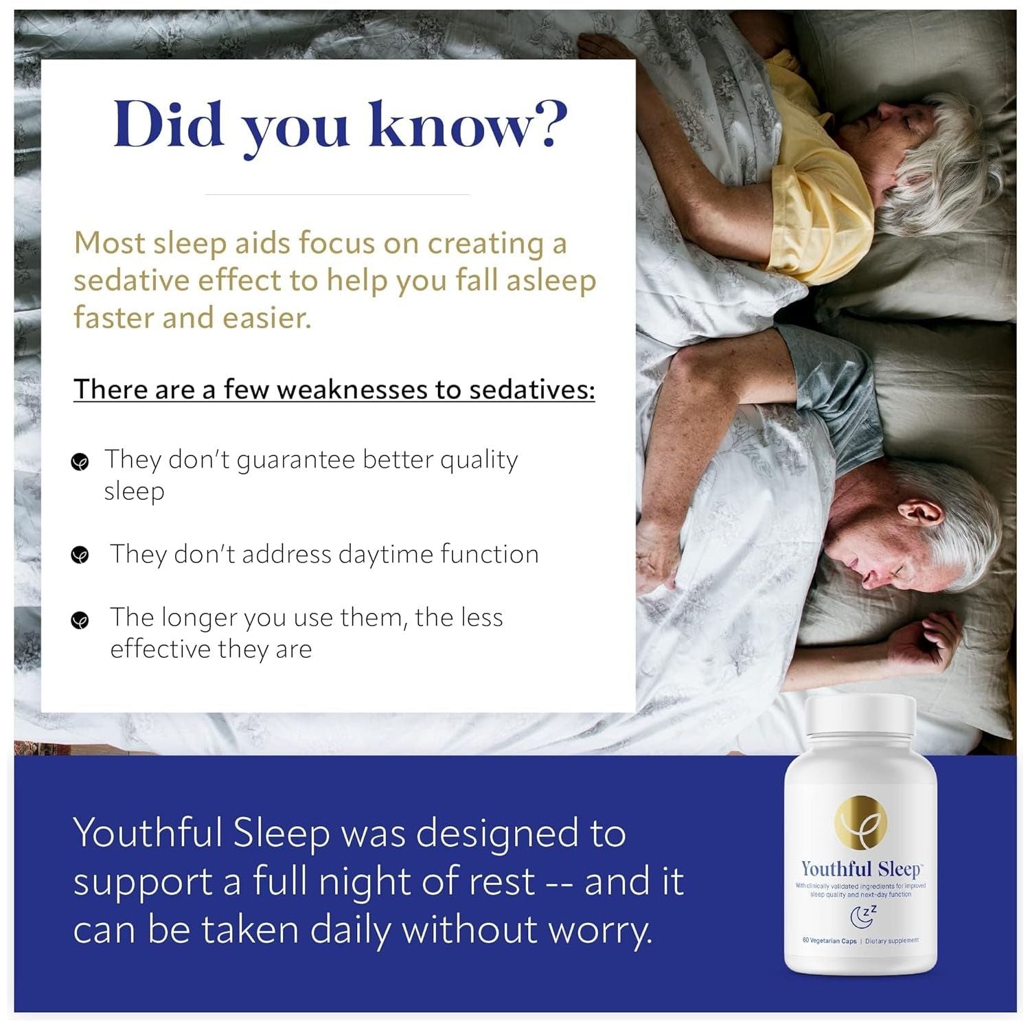 Youthful Sleep | Natural Sleep Support No Melatonin 60 Capsules