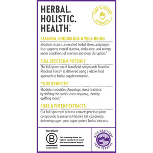 New Chapter Rhodiola Force 300Mg for Mental Focus & Stamina, Endurance + Mood Support + Stress Adaptogen - 30 Count