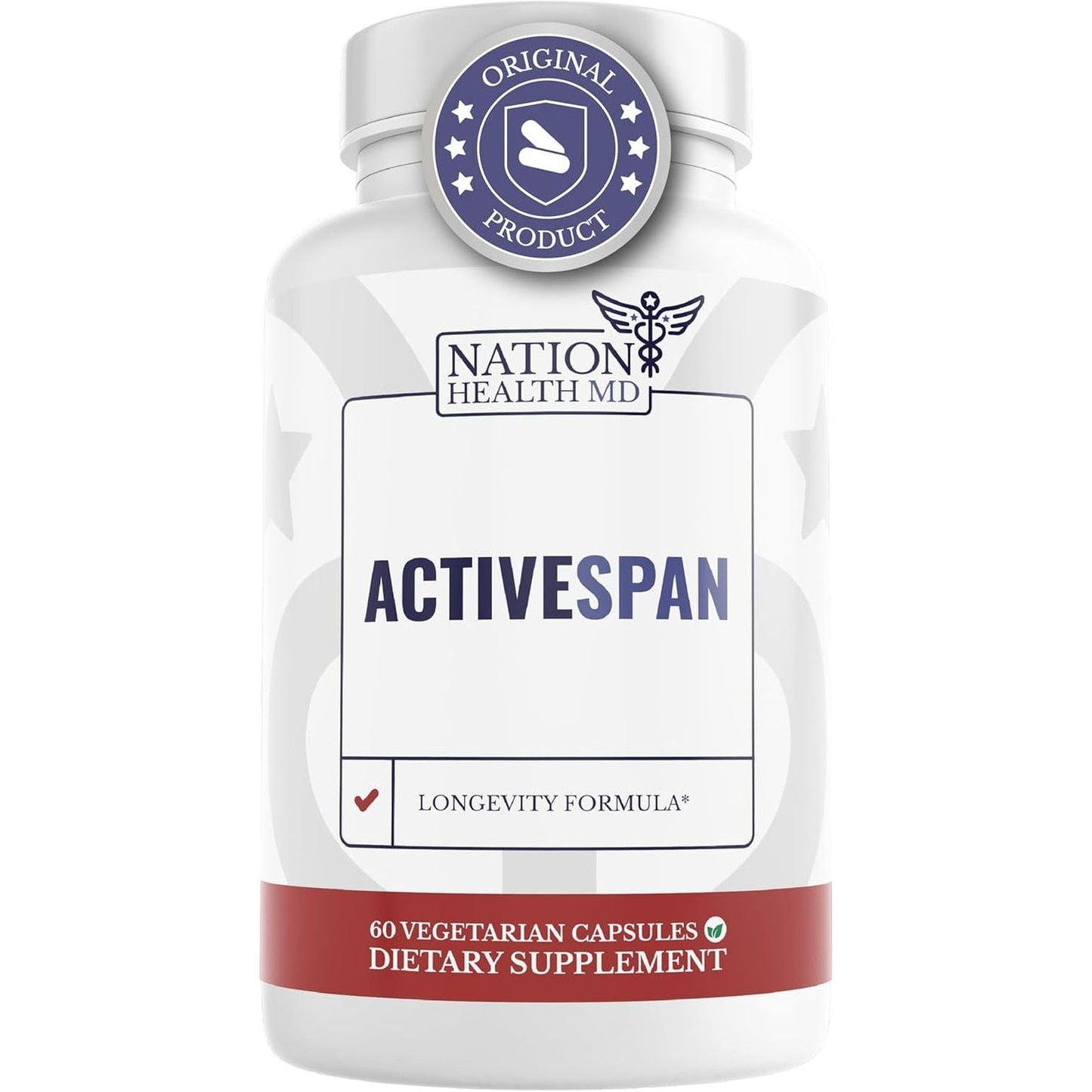 Activespan- Telomere Lengthening Supplements - Stem Cell Regeneration, 60 Capsules