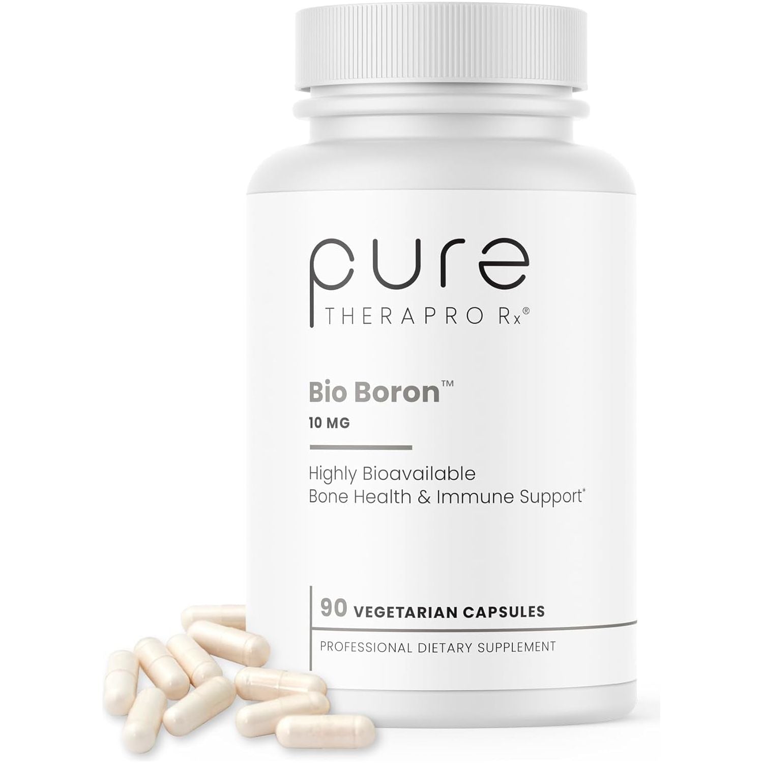 Pure Therapro Rx Bio Boron 10Mg for Bone Health, Joint Flexibility, Cardiovascular Function & Immunity Support 3 Months Supply