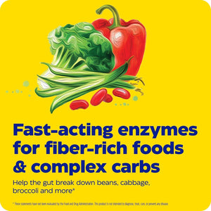 Enzymedica, Bean Assist, Fast-Acting Digestive Enzymes for Gas and Bloating, 30 Capsules