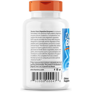 Doctor'S Best Digestive Enzymes, Support Healthy Digestion, Optimal Intestinal Health, Non-Gmo, Vegetarian 90 Capsules