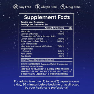 Wisey Natural Sleep Aid - Promotes Healthy Sleep & Relaxation - 60 Capsules