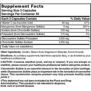 Glucosamine Chondroitin Maximum Strength 120 Capsules by Nature'S Blend