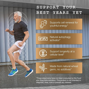 OMRE Spermidine Supplement 10Mg- 3Rd-Party Tested 1000Mg Wheat Germ Extract Standardized to No Less than 1% Spermidine