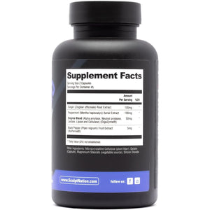 Sculpt Nation by V Shred Digestive Enzymes for Occasional Bloating Relief for Women and Men - 90 Gluten-Free Capsules