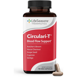 Lifeseasons Circulari-T - Blood Circulation Support Supplement - Artery Capillary & Vein Health - 90 Capsules
