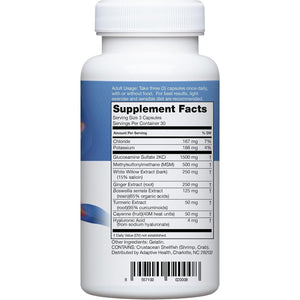 Instaflex Joint Support Supplement - Clinically Studied Joint Relief Blend of Glucosamine, MSM, White Willow, Turmeric, Ginger, Cayenne, Hyaluronic Acid - 90 Capsules