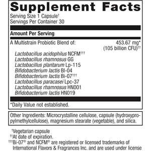 Metagenics Ultraflora Biomepro, Daily Multistrain Probiotic Supplement 30 Capsules