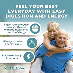 Vital Digestive Enzymes with Makzyme-Pro™ – Advanced Probiotic Complex for Digestive Support, Gut Health, Nutrient Absorption & Energy