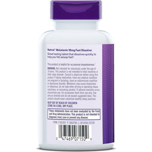 Natrol Fast Dissolve Melatonin 10 Mg, Melatonin Supplements for Restful Sleep,100 Tablets