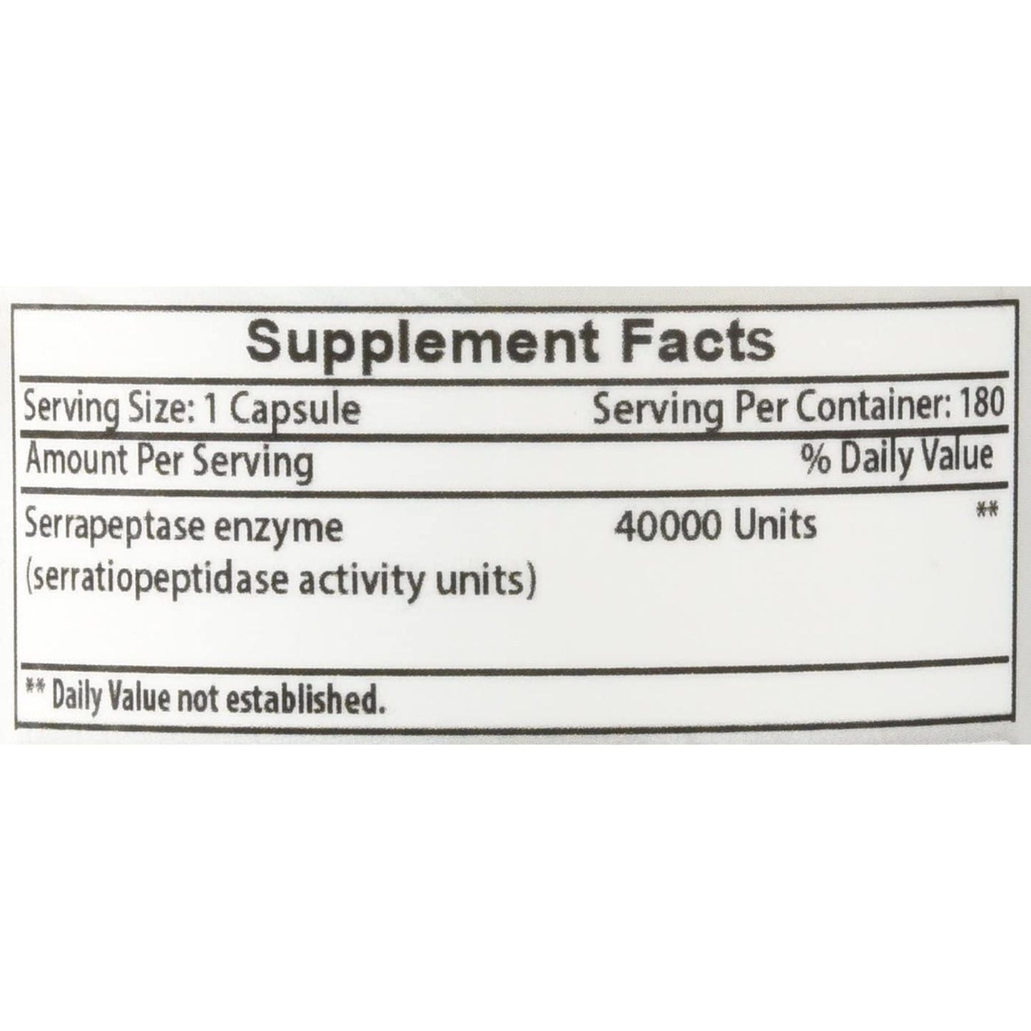Best Naturals Serrapeptase 40000 Spus 180 Capsules