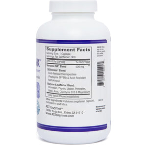 Serracor-Nk – Circulatory and Respiratory Support – Natural Systemic Enzymes Formula 300 Capsules