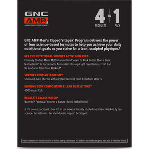 GNC Men'S Ripped Non-Stimulant Formula | 30 Servings