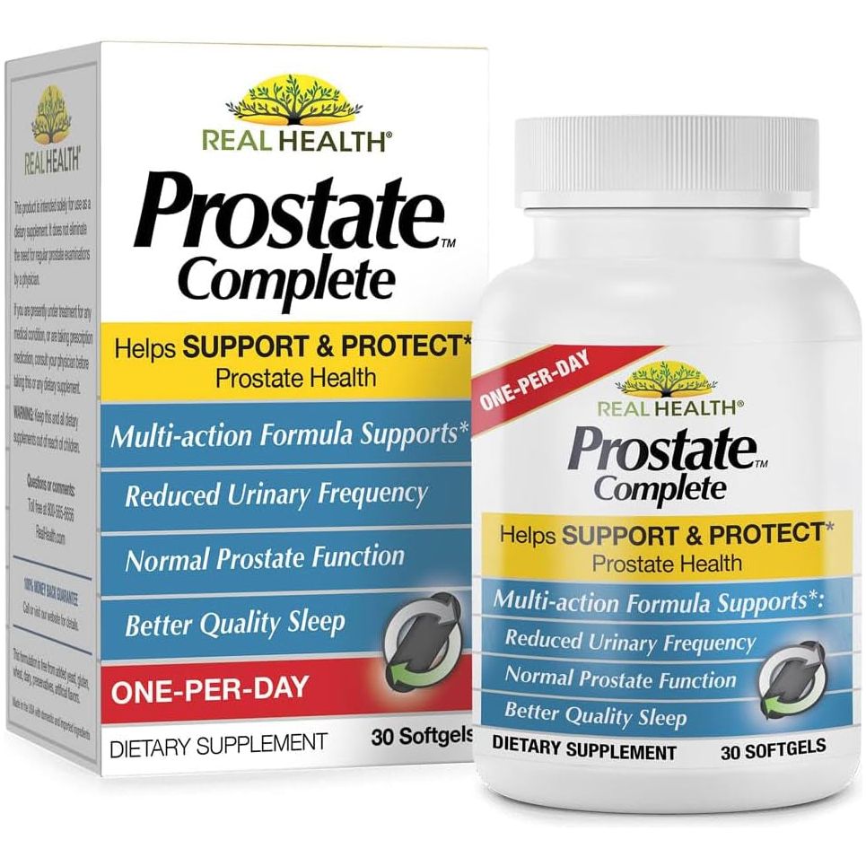 Real Health Prostate Complete for Men - Prostate Health, Prostate Relief 30 Count