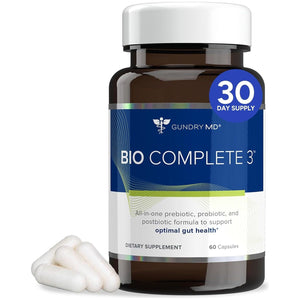 Gundry MD® Bio Complete 3, 3-In-1 Probiotics for Gut Health and Digestion 30 Day Supply