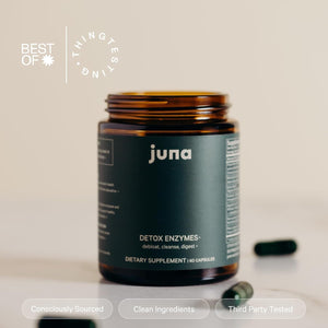 Juna Detox Digestive Enzymes & Probiotic - Fast-Acting Relief for Bloat, Gas, Indigestion & Discomfort