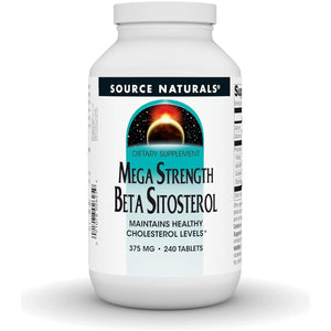 Source Naturals Mega Strength Beta Sitosterol, Plant Sourced, 375Mg - 240 Tablets